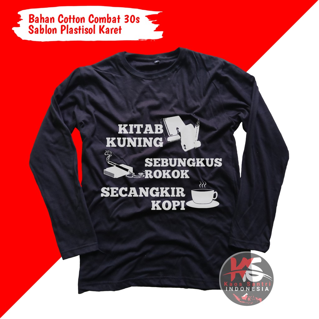 KAOS SANTRI // KAOS SANTRI SALAFI // KAOS DAKWAH // KAOS MUSLIM // KAOS DISTRO // KODE O-O3 LENGAN PANJANG