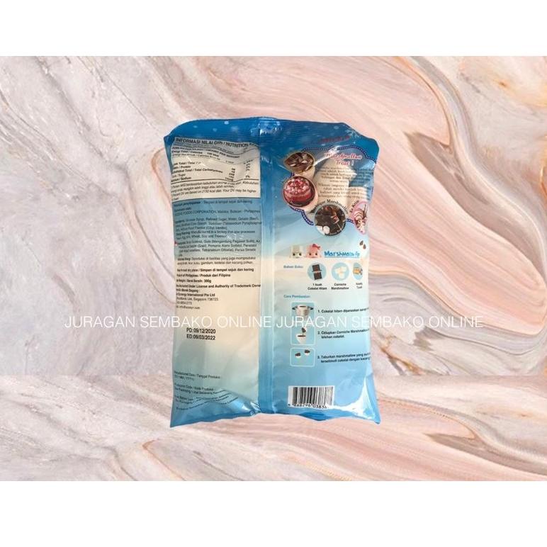 

➻Murah Banget CORNICHE Marshmallow Mega Snow White 300 g HALAL BESAR / CORNICHE MARSHMALLOW BESAR Z40