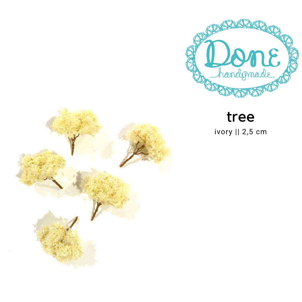 Pohon mini artificial tree pohon tiruan diorama miniature 2,5cm