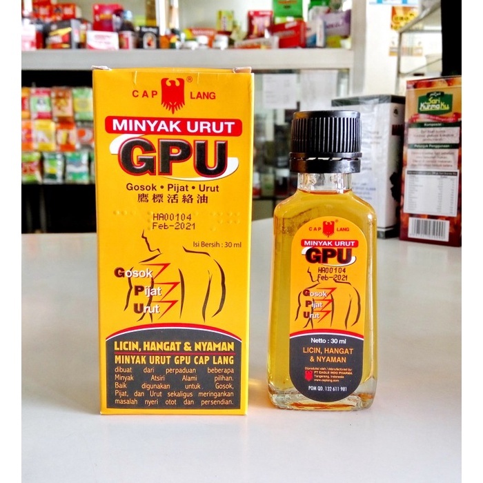 GPU Minyak urut 30ml | Minyak Gosok Urut Pijat GPU 30ml