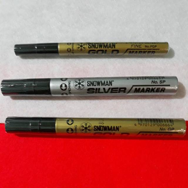 

Spidol Silver/ Gold/ White SNOWMAN ECER!!!!!!!