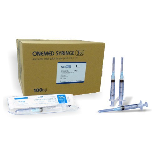 Spuit 3cc Onemed / Syringe 3ml Onemed Ecer