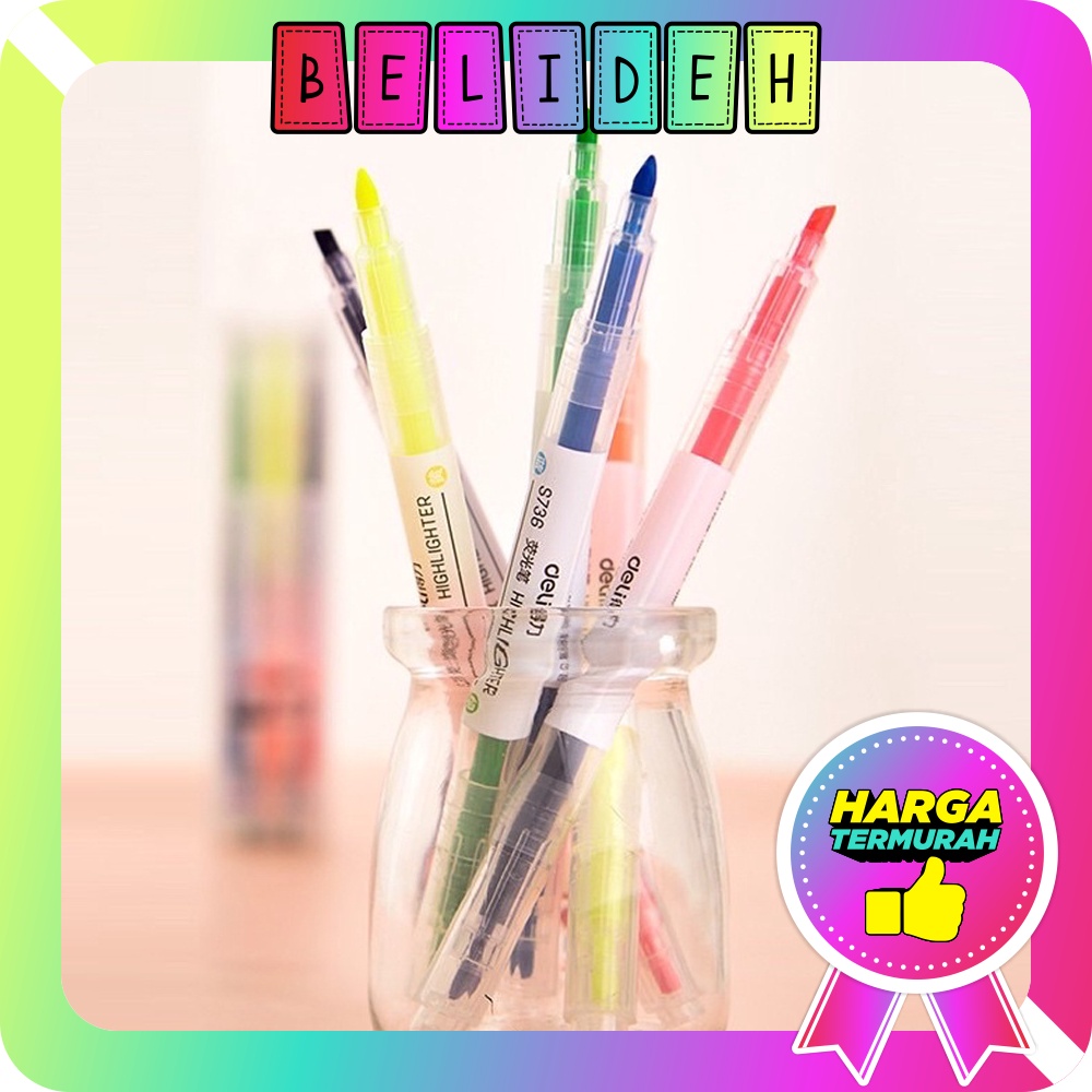

☛BELIDEH☚ HIGHLIGHTER STABILO WARNA WARNI ISI 1PCS 2IN1 2 ARAH / PENSIL STABILO PANJANG WARNA 2 SISI / STABILO SET / PENSIL WARNA MELUKIS MEWARNAI S010