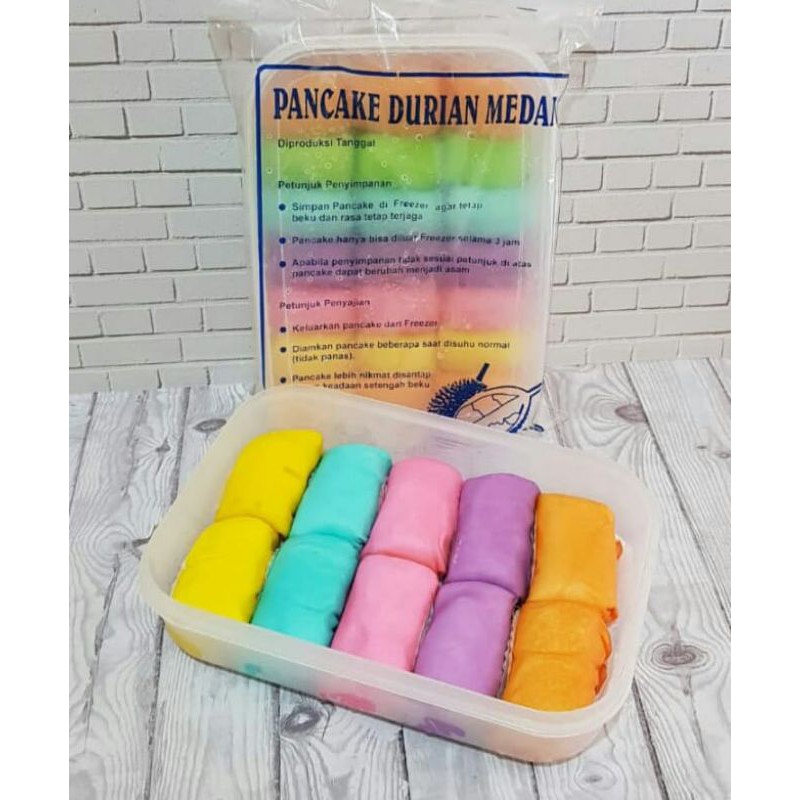 

Pancake Durian Medan Cream Isi 10