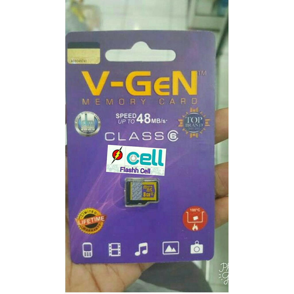 Memory Card Micro SD Vgen 8Gb / Micro SD V-GEN 8 Gb ORI