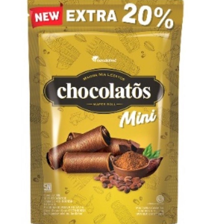 

Chocolatos mini 84 g wafer roll mini pouch