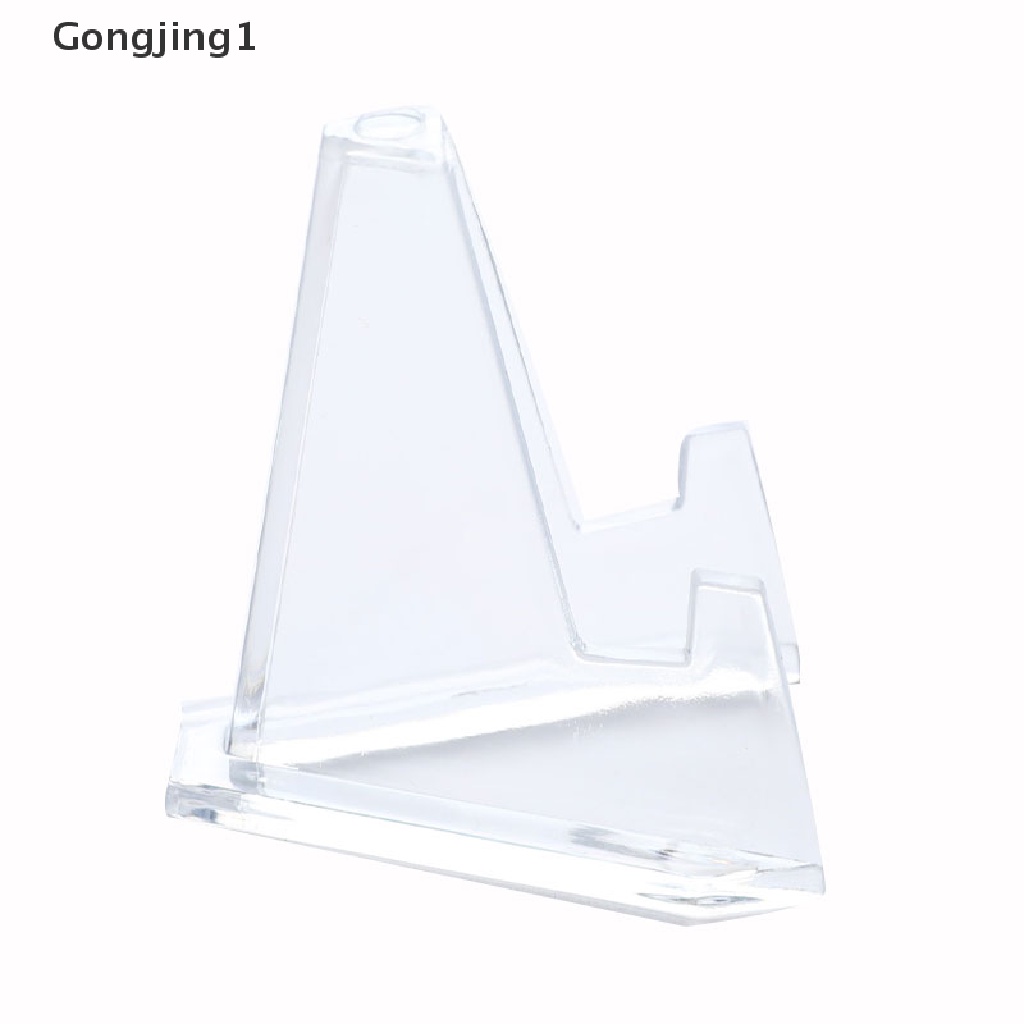 Gongjing1 1Pc Stand Display Holder Koin / Medali / Lencana Bahan Akrilik