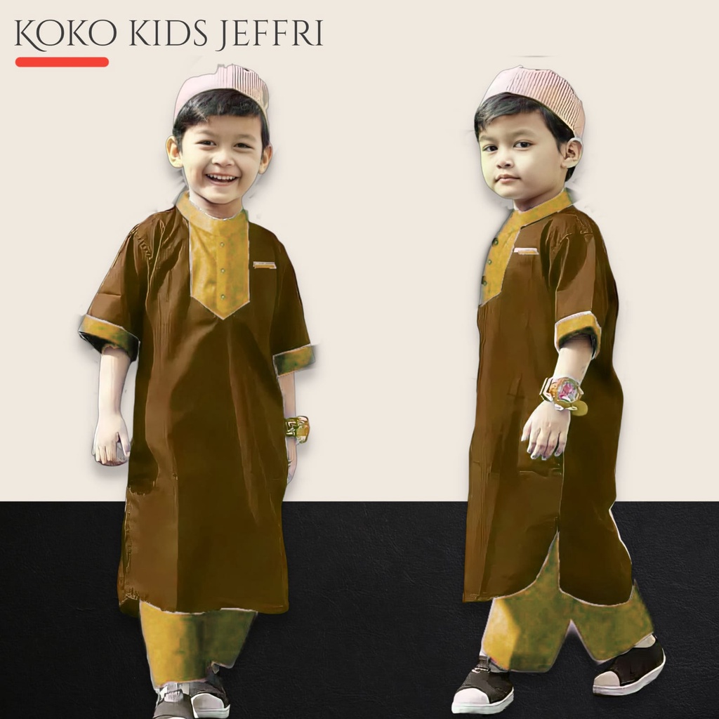 Setelan Koko Anak Stelan Jubah Anak Baju Koko Anak Laki-Laki 1- 8 THN