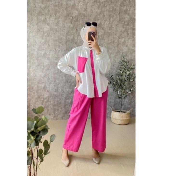 AND.26Au22ᴷ ‑ WINA SET WANITA KEKINIAN // SETELAN WANITA ONESET DAILY SET FASHION WANITA / SET WENIT