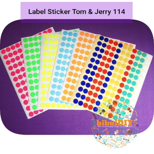 

Label Sticker Tom & Jerry 114 / Sticker Bulat