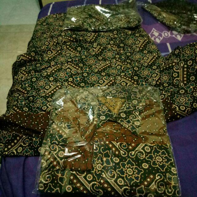 Batik Couple Keluarga Sania Ruffle Ori Ndoro Jowi Dnt Mataram