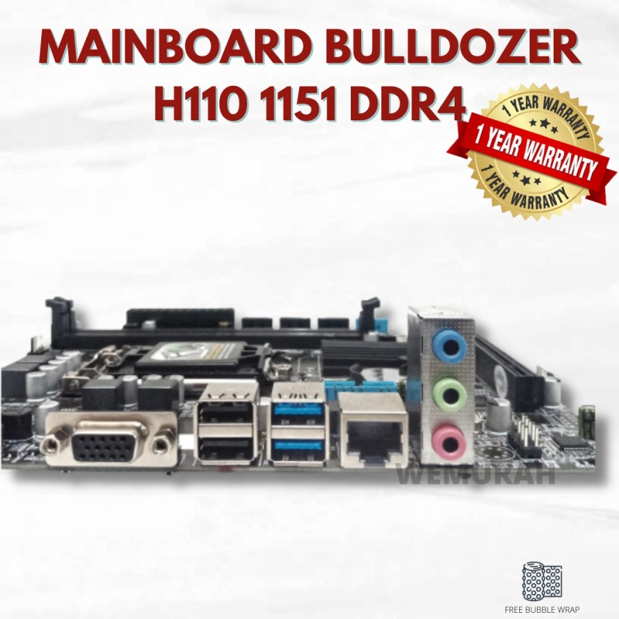 Mainboard Bulldozer H110 1151 DDR4 - Mobo komputer - Motherboard rakit