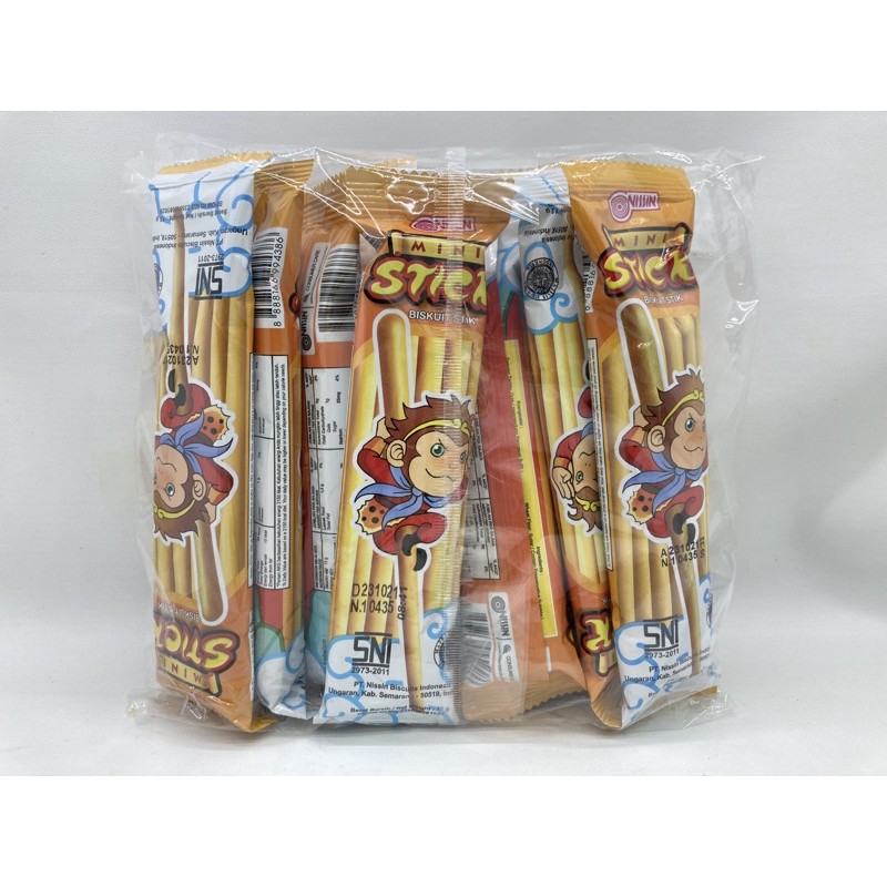 

Nissin Mini Stick BISKUIT STIK 10x15gr GAMBAR MONYET barcode 8888166994386