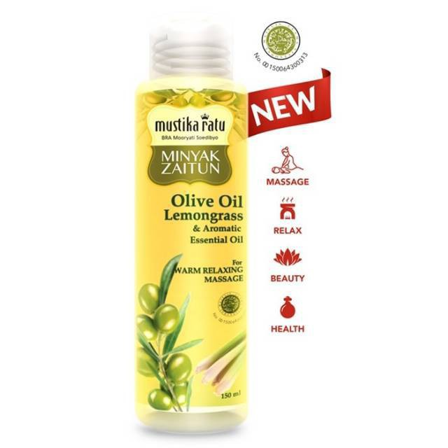 MUSTIKA RATU Minyak Zaitun Olive Oil &amp; Lemongrass Aromatic Essential Oil 150ml