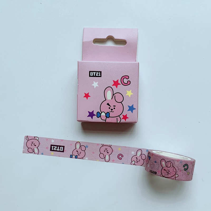 Kpop BTS EXO SEVENTEEN Washi Tape Kartun Lucu Stiker Hadiah Fans