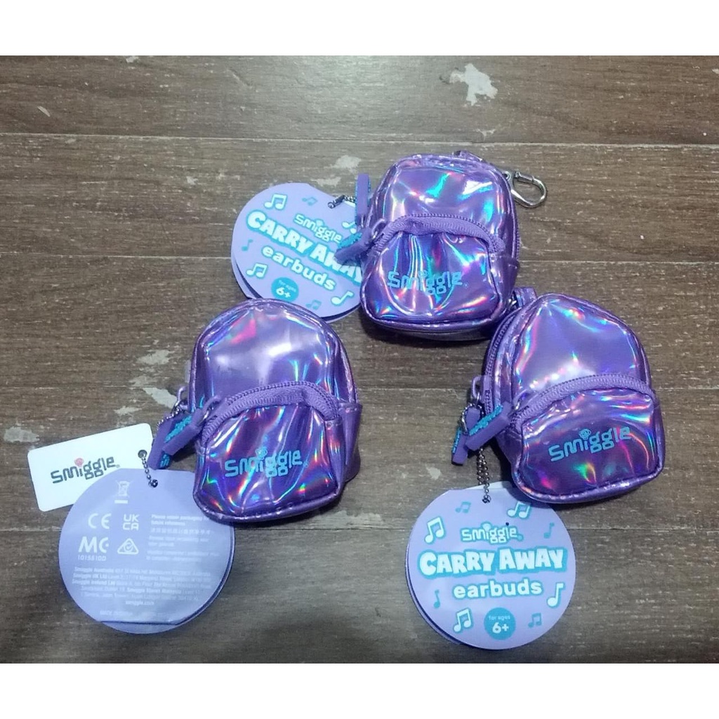 SMIGGLE BACKPACK EARBUDS  UNGU - EARPHONE SMIGGLE