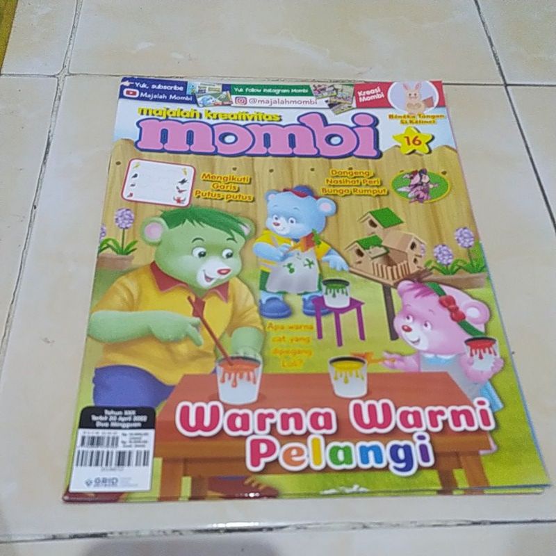 BARU majalah MOMBI 2021/2022 anak2 TK DAN SD-edisi 16, 20-4-2022