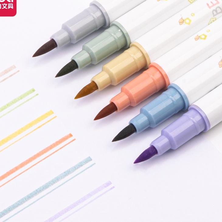 

Harga Bersahabat ✧ Deli Highlighter / Penanda Dual Tip Berisi 6 pcs Design Lucu S150''