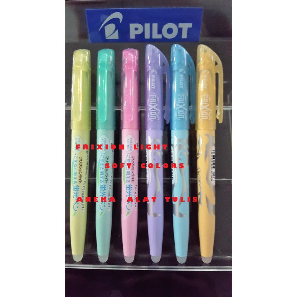 

PILOT FRIXION LIGHT NEW SOFT COLORS / HIGHLIGHTER FRIXION SW-FL