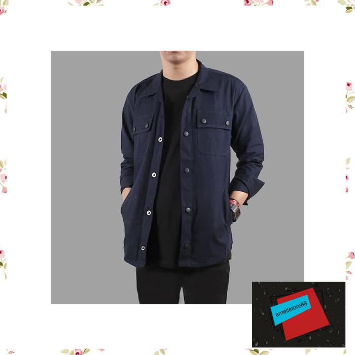 Jaket Pria parasut parka gunung Trucker Semi Parka Wolv Hitam Army Maroon mustard Premium KK262