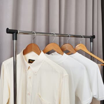 RAK JEMURAN BAJU GANTUNG / Krisbow Gantungan Pakaian Dengan Roda / STAND HANGER / HANGER TROLLEY CLOTHES / Rak Serbaguna Gantung Baju / Stand Hanger Display / Rak gawang / jemuran portable