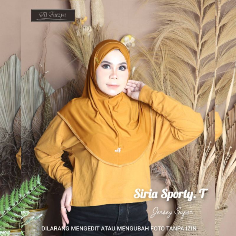 405 JILBAB SIRIA SPORTY NUTUP DADA AL FAEZYA JERSEY SUPER/HIJAB AF ALFAEZYA ORI BY BUNYAMIN/BERGO MA