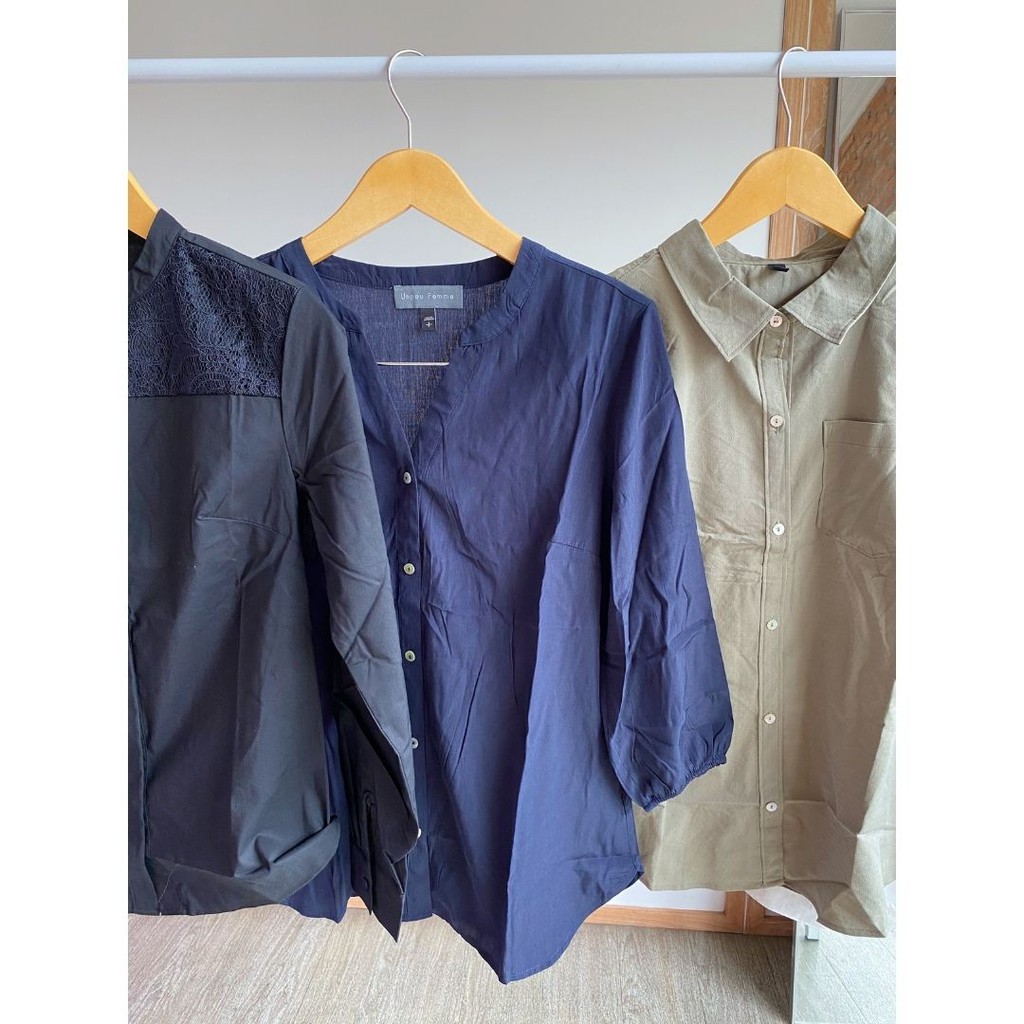 JAPAN UNPEU FEMME Blouse - Atasan Wanita - Blouse Wanita Printed Original-5