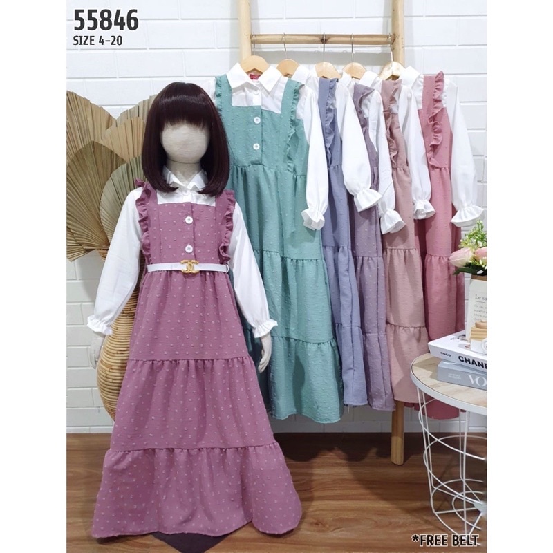 GAMIS RUBIAH PREMIUM CATHERINE KIDS USIA 9-14tahun