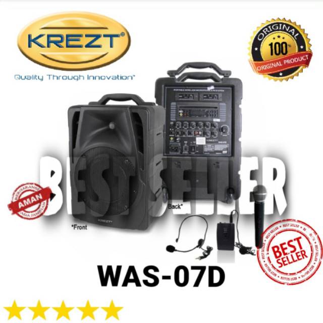 Speaker Wireless KREZT WAS 07D Speaker Portable