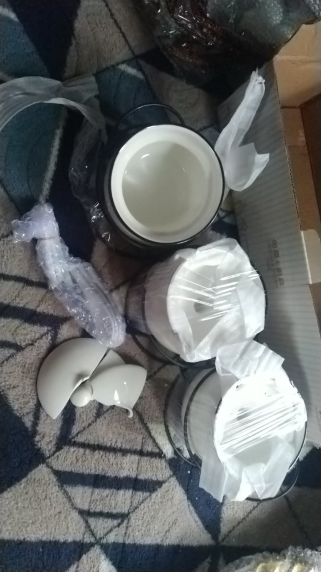 Sesebi 3pcs Tempat Bumbu Keramik + Rak Berkualitas