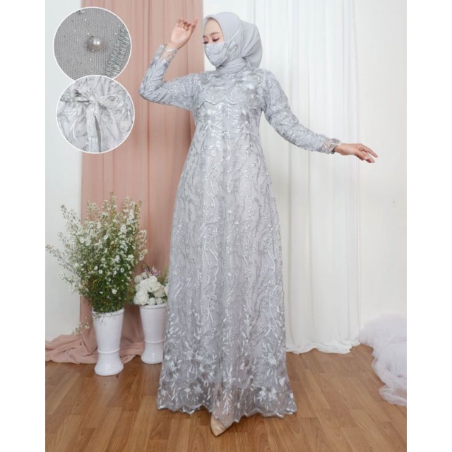 KEBAYA PESTA GAMIS BROKAT GAMIS RATU KEBAYA MODERN GAMIS PESTA MEWAH