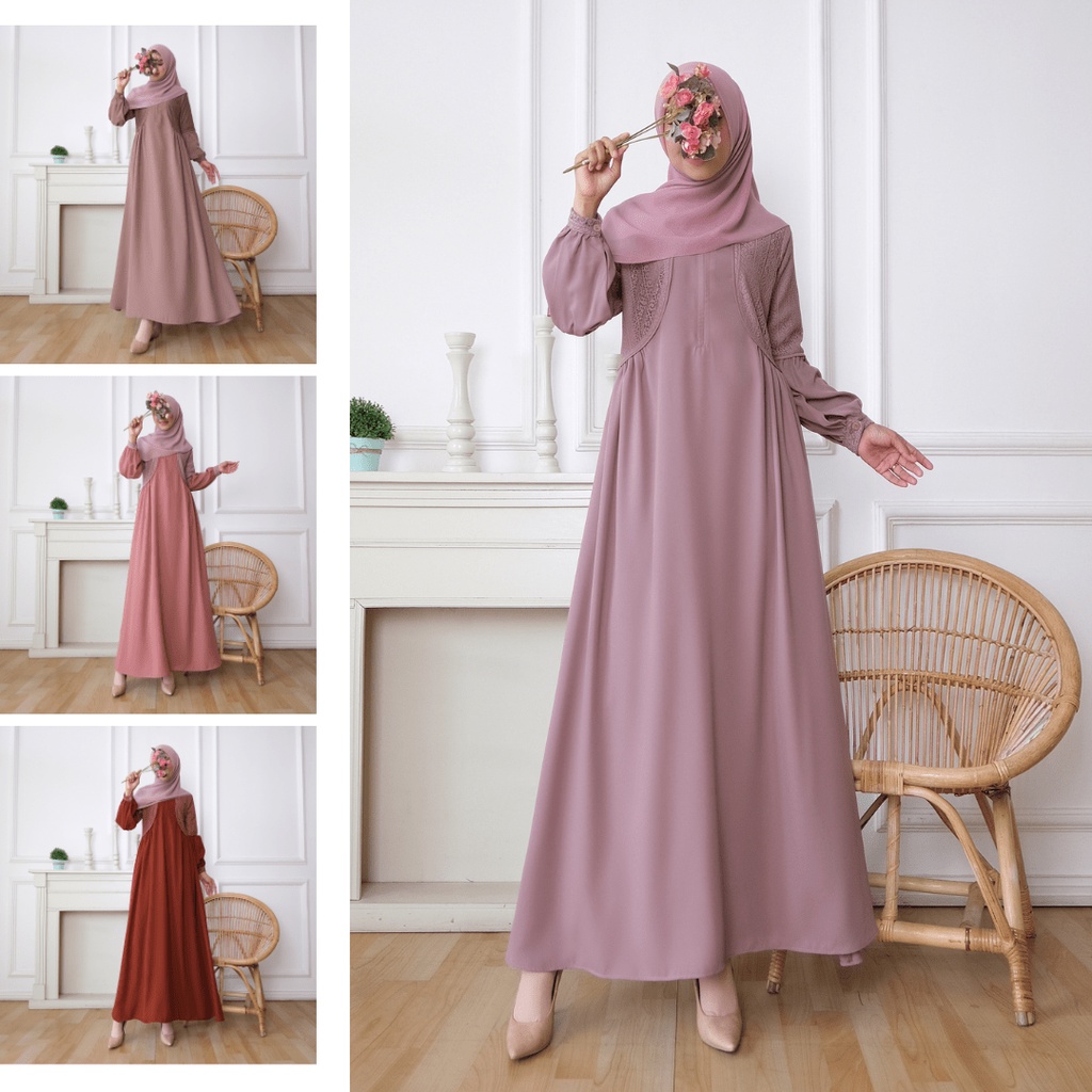 KUPNAD Gamis Premium Flowy - Ilana Dress by KUPNAD gamis adem, nyaman dan cocok untuk dipakai sehari-hari