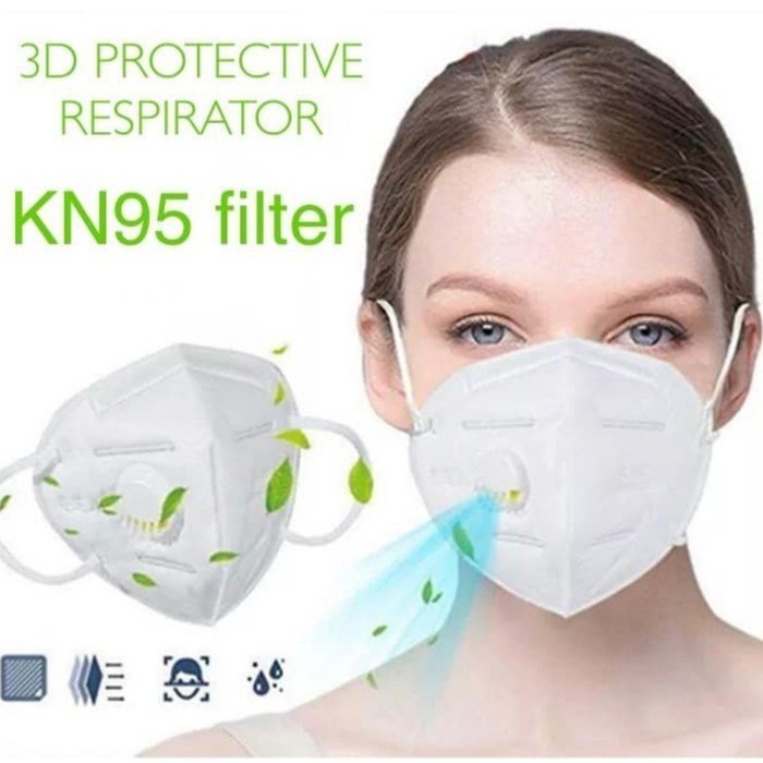 Masker KN95 RESPIRATOR FILTER 3D Masker N95 KN 95 Masker FILTER KATUP