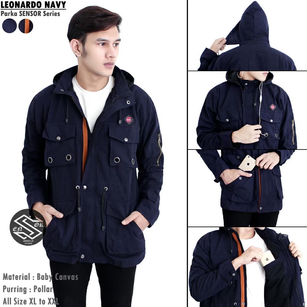 Jaket Parka Canvas Premium Leonardo