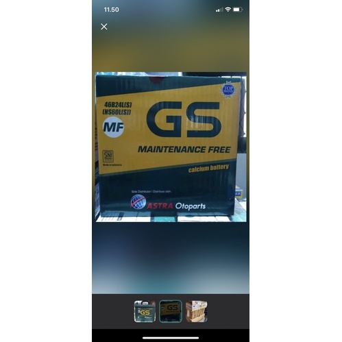 Aki kering mobil GS Astra MFNS60LS