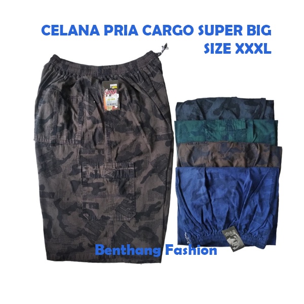 Celana Pendek Jeans Levis CARGO JUMBO DORENG Casual XXXL ARMY - RJ