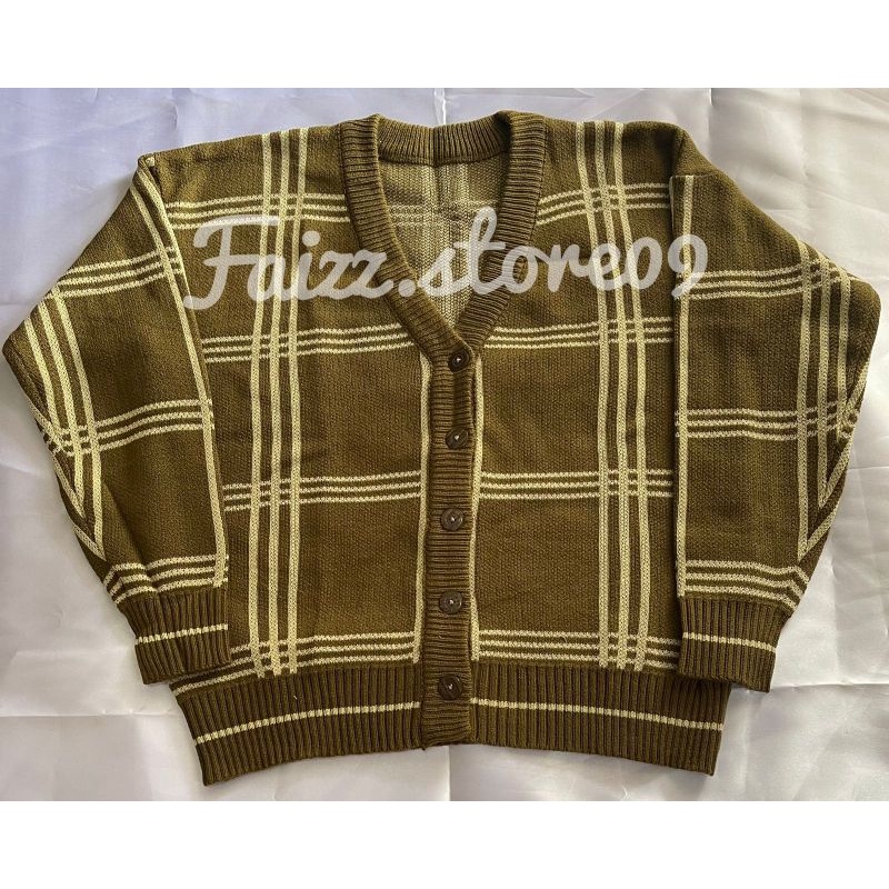 CARDIGAN RAJUT MINGYU JAEHYUN SEVENTEEN MOTIF KOTAK Rajut PREMIUM WANITA  STORE09 MURAH-2