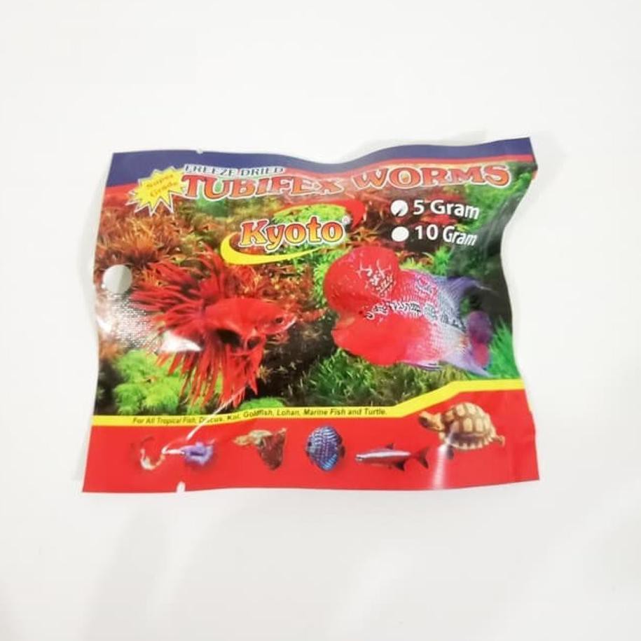 

《packingaman》 Cacing Kering Makanan Ikan Makanan Kura-Kura TUBIFEX WORMS 5 Gram