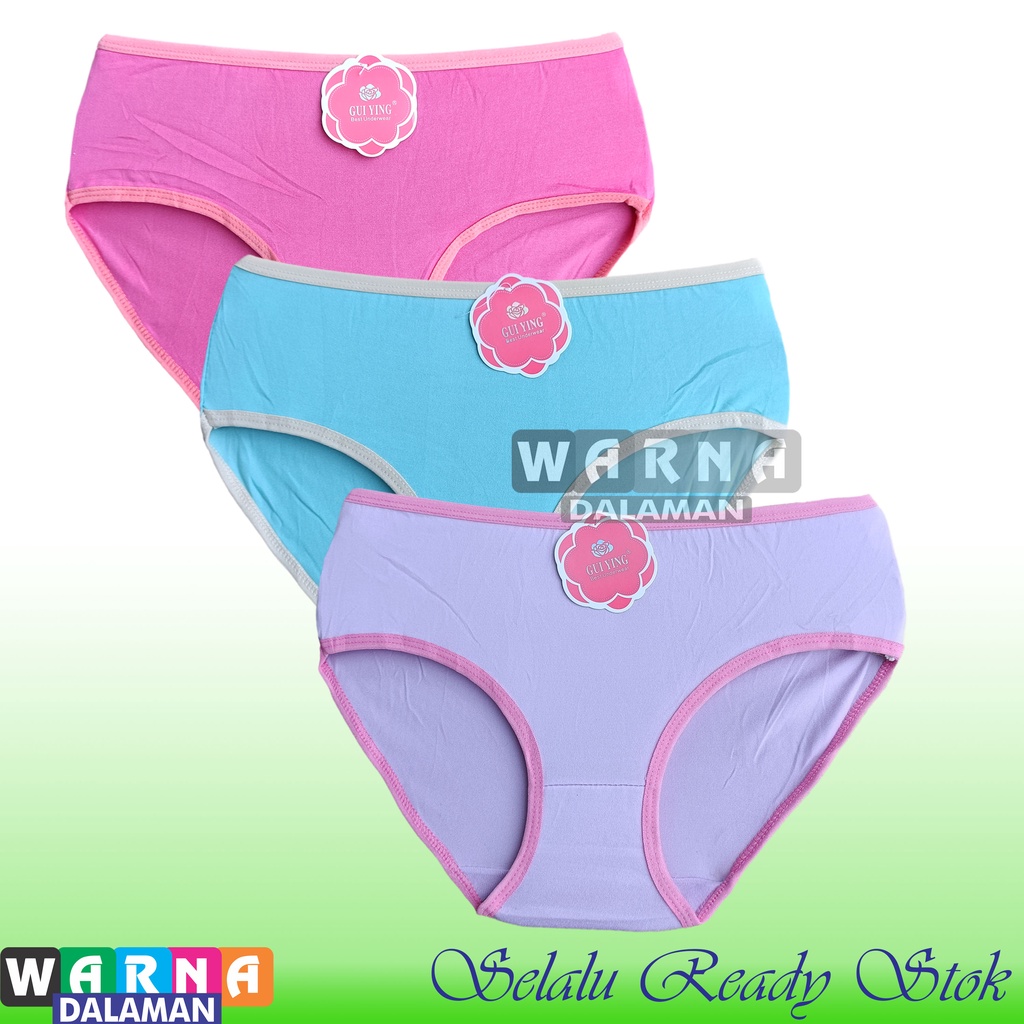 6 Pcs CD Remaja Anak Perempuan SD SMP Polos Bahan SOFT dan Melar | WARNA DALAMAN