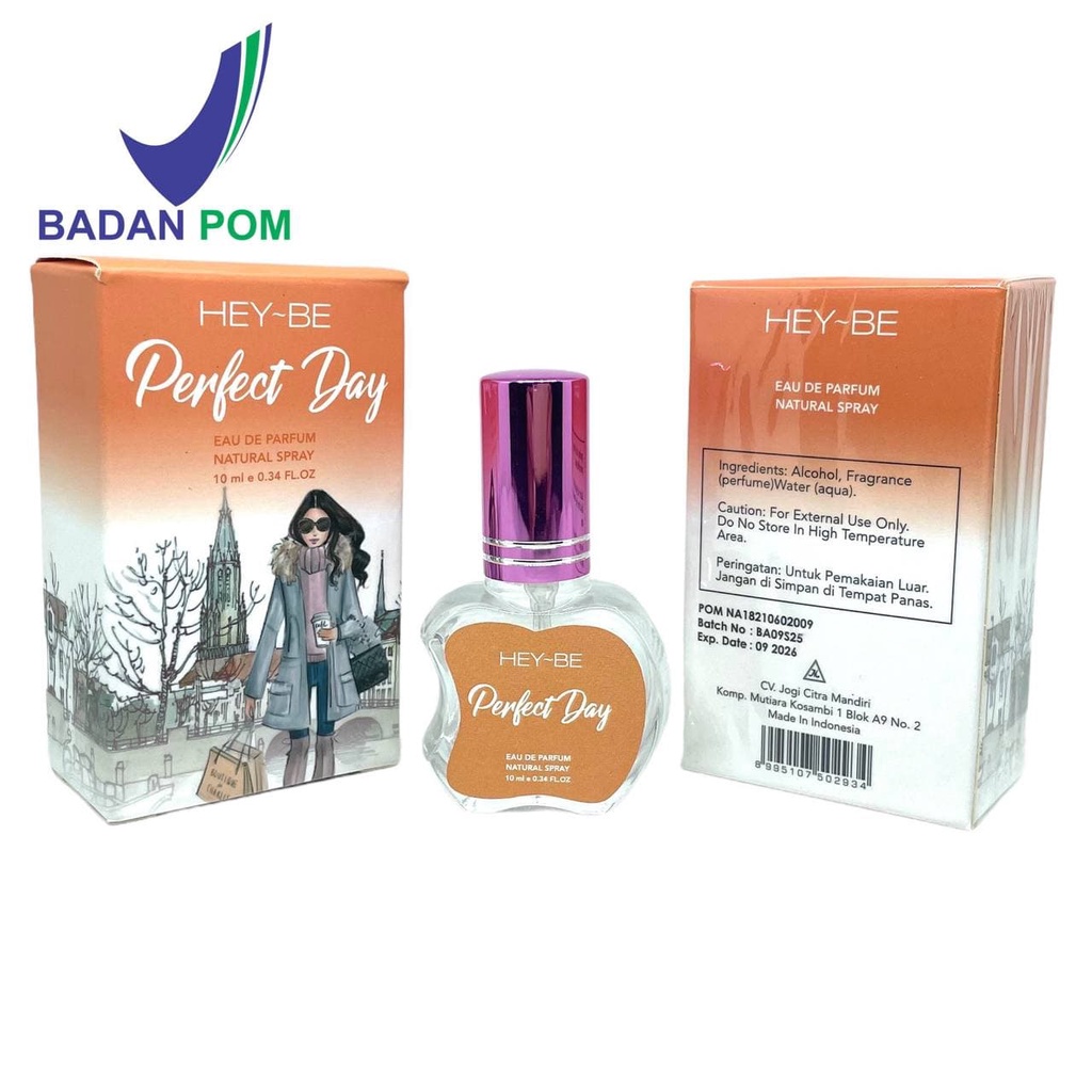 7 VARIAN HEY-BE [BPOM] PARFUM 10ML EDP PARFUME WANITA TAHAN LAMA 24 JAM