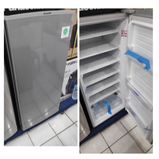 SHARP Home Freezer / Lemari Pembeku 6 Rak FJM-189 (Frizer Es Batu ASI)