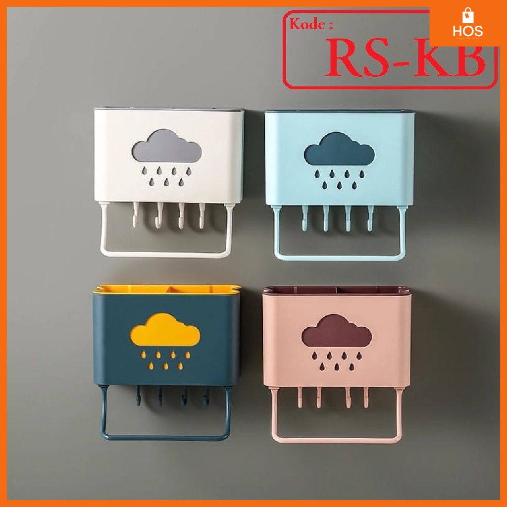 RAK PP Multifungsi Dapur / kamar mandi (RS-KB) TANPA BOR Happyonshop