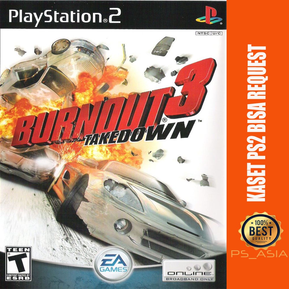 KASET PS 2 BURNOUT 3 TAKEDOWN