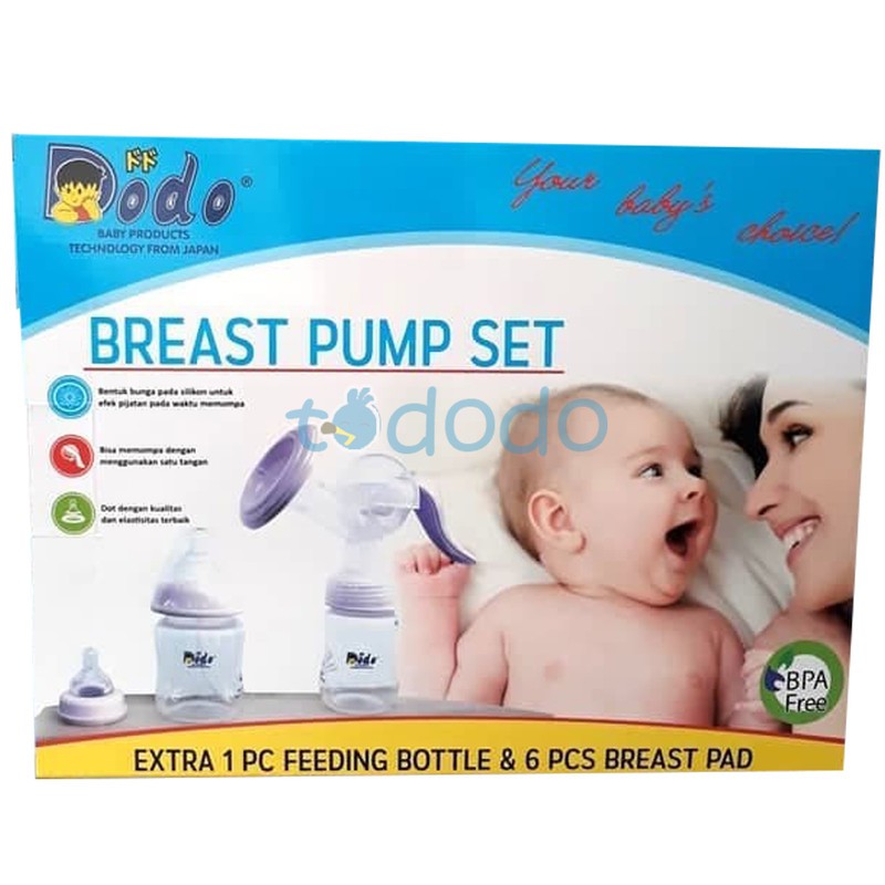 Pompa Asi Manual Dodo Breast Pump Set 2 Botol