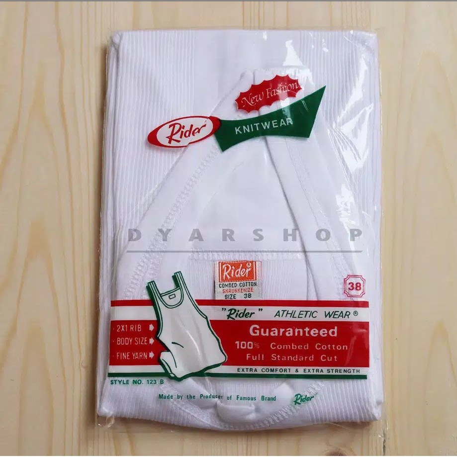 Kaos Singlet Rider / Kaos Dalam Rider | Pakaian Dalam Rider | Label Sablon