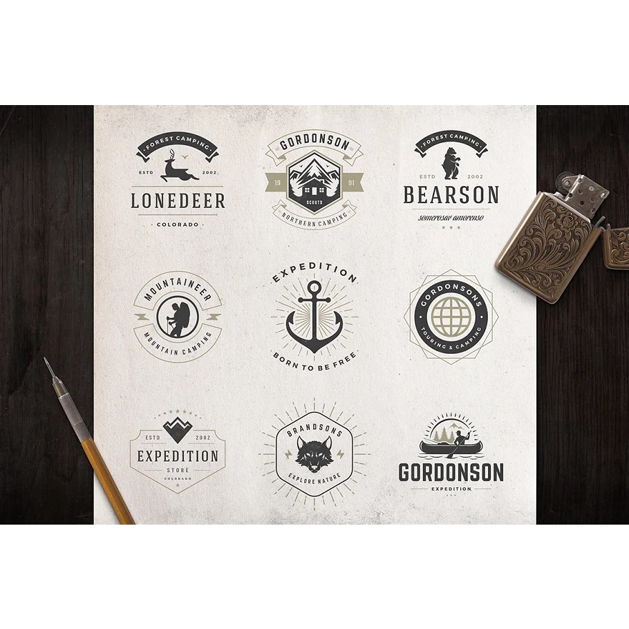 50 Outdoor Logos And Badges