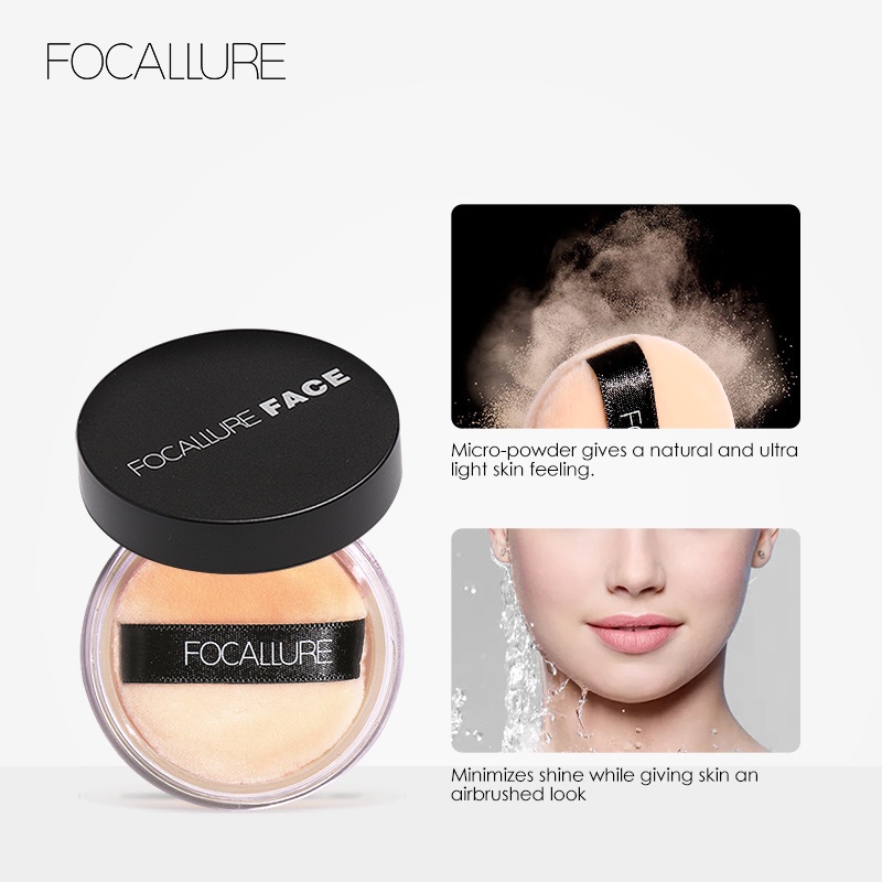 FOCALLURE Super Fine Loose Powder - Loose Setting Powder 3 Colours