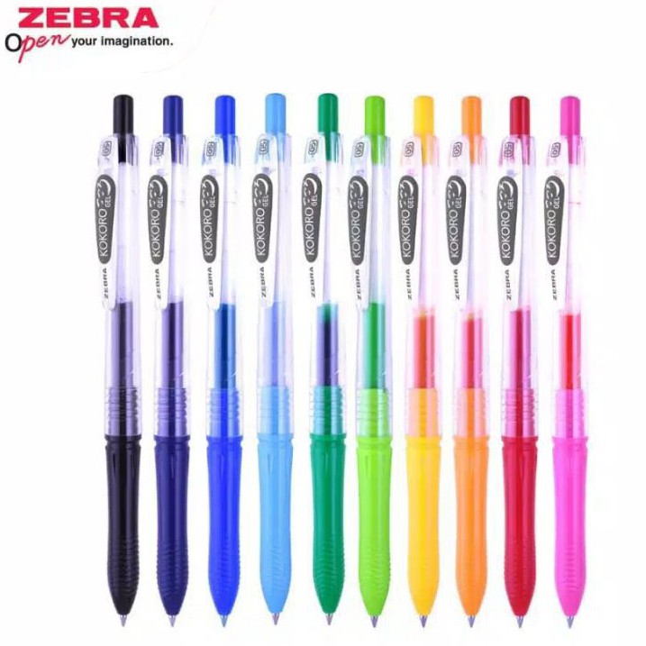 Zebra Kokoro Pen 10 Warna