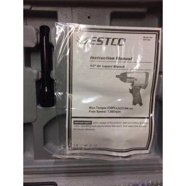 WESTCO Air Impact Wrench Kit 1/2 Inch Mesin Buka Baut Angin Kompresor