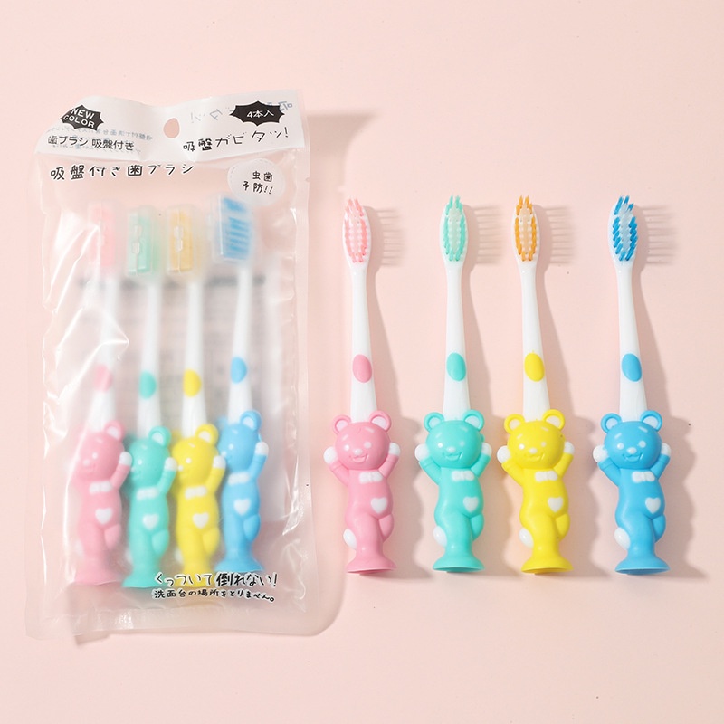 Sikat Gigi Anak 1 Pack Isi 4 Pcs Sikat Gigi Karakter Lucu Multi Colour Tootbrush MALL SHOPPING